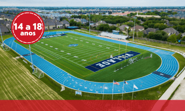 Experimente o ensino americano em Houston, no Texas, com foco acadêmico e atividades extracurriculares de alto nível.